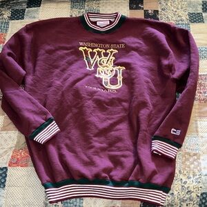 1980s Vintage Washington State Cougars University Maroon Sweatshirt XL